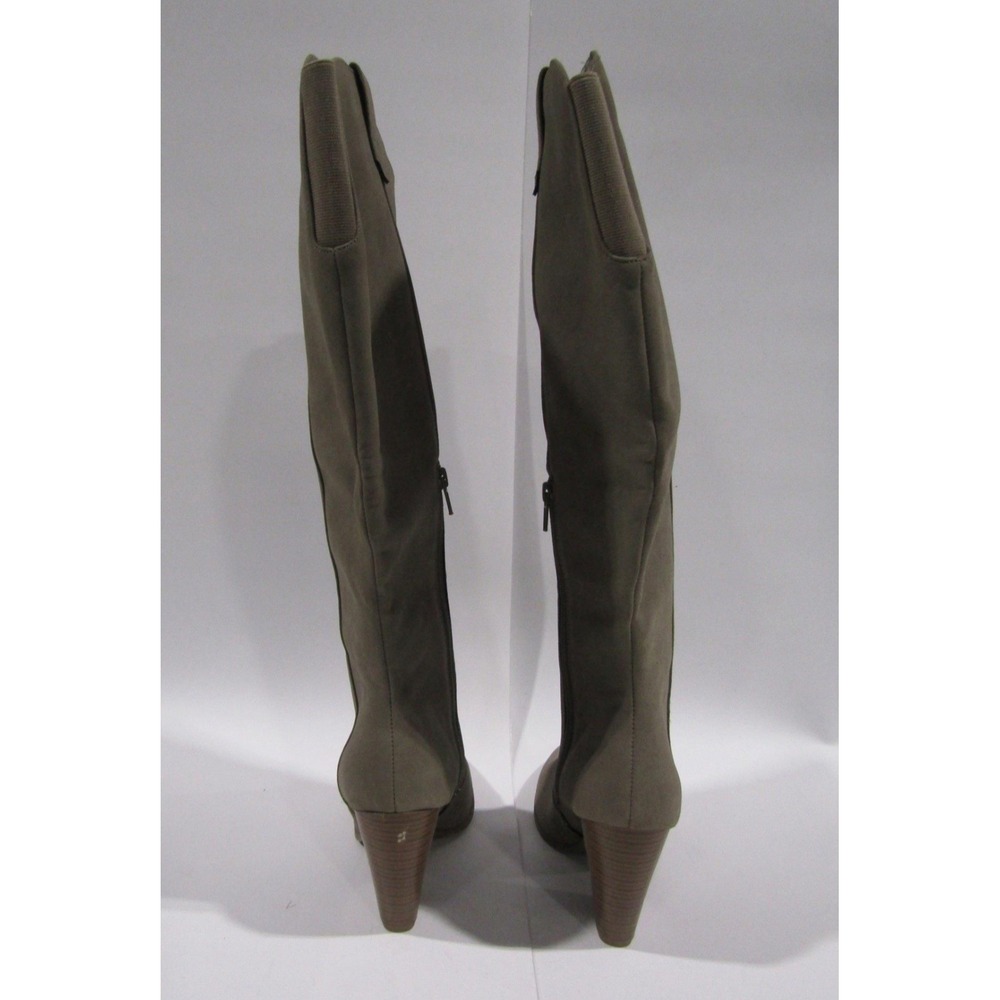 A.N.A. Tall Knee High Boots Women's Size 8.5 Taupe Faux Suede Side Zip NWT - Picture 6 of 9